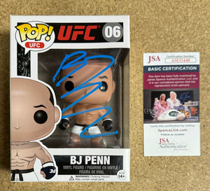 BJ Penn Signed 2X UFC HOF Champion 2016 Vaulted Funko Pop! #06 With JSA COA