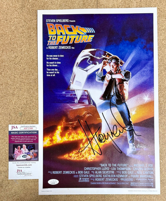 Huey Lewis And The News Signed Back To The Future 12X18 Mini Poster With JSA COA