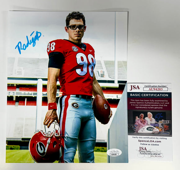 Rodrigo “Hot Rod” Blankenship Signed Georgia Bulldogs 8x10 Photo With JSA COA