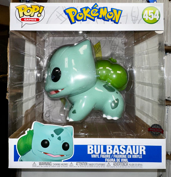 Funko Pop! Games 10” Bulbasaur #454 SE Grass Type Pokémon 2019 Exclusive