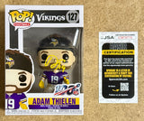 Adam Thielen Signed 2019 NFL Minnesota Vikings Funko Pop! #127 With JSA COA