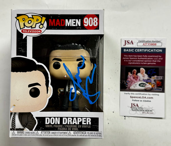 Jon Hamm Signed Don Draper Vaulted 2019 Mad Men Funko Pop! #908 With JSA COA