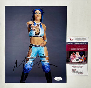 Michin Mia Yim “Blasian Baddie” Signed 8X10 Photo WWE Wrestling With JSA COA