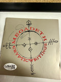 David Ellefson Of Megadeth Signed “Cryptic Writings” (1997) CD Booklet With JSA COA