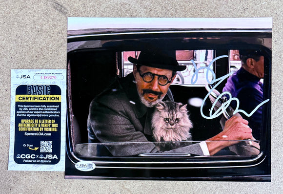 Jeff Goldblum Signed Deputy Kovacs Grand Budapest Hotel 8x10 Photo JSA COA