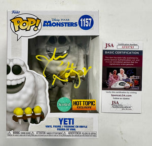 John Ratenberger Signed Disney Monsters Inc. Yeti Funko Pop! #1157 With JSA COA