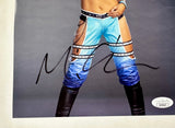 Michin Mia Yim “Blasian Baddie” Signed 8X10 Photo WWE Wrestling With JSA COA