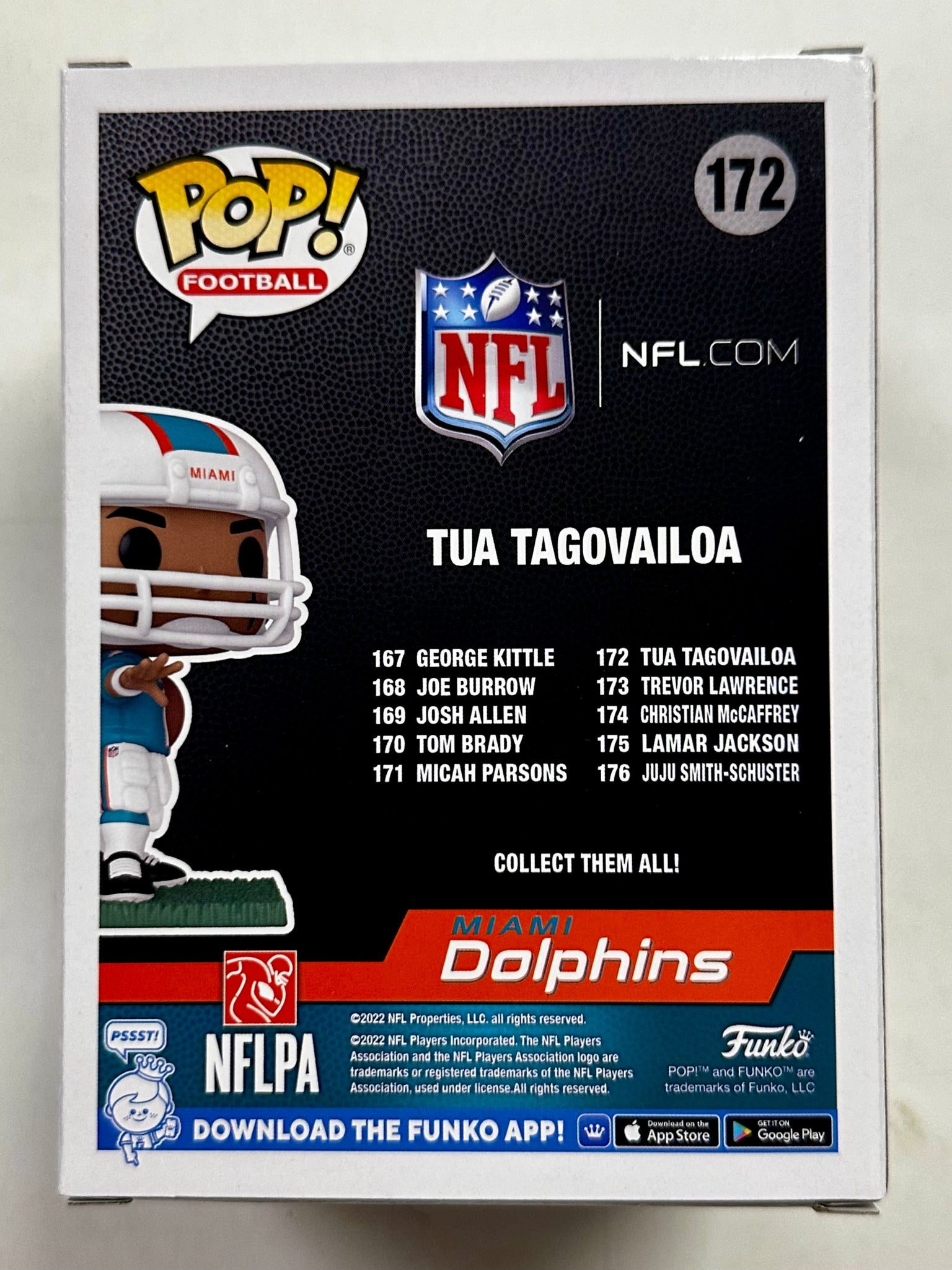 Funko Pop! Football Tua Tagovailoa #172 NFL Miami Dolphins QB Quarterback