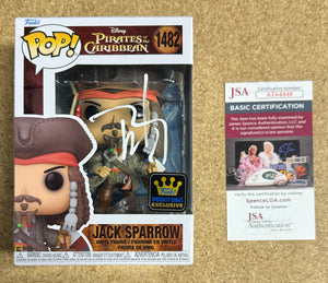 Johnny Depp Signed Captain Jack Sparrow POTC Funko Pop! #1482 With JSA COA