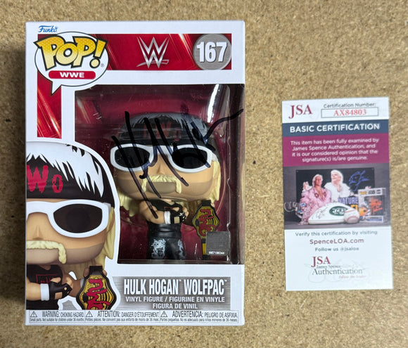 WWE Hollywood Hulk Hogan Signed 2024 NWO Funko Pop! #167 With JSA COA