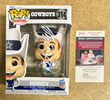 Jaydon Blue Signed NFL Dallas Cowboys Mascot Rowdy Funko Pop! #314 With JSA COA