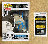 Johnny Depp Signed Corpse Bride Victor With Scraps Funko Pop! #986 With JSA COA