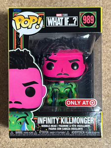 Funko Pop! Marvel Black Light Infinity Killmonger #989 What If? 2022 Exclusive