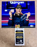 Poker Champion Phil Hellmuth “The Poker Brat” Autograph 8X10 Signed With JSA COA