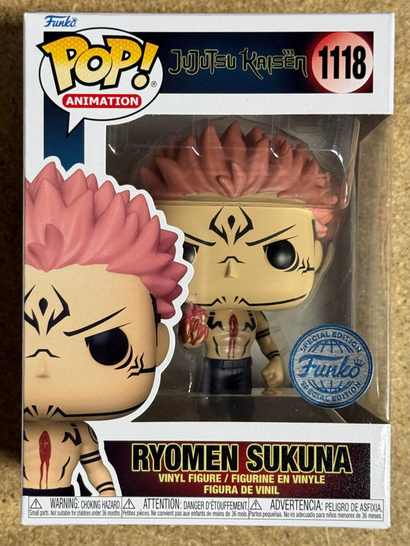 Funko Pop! Animation Ryomen Sukuna #1118 Jujutsu Kaisen 2022 Exclusive