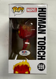 Brian Austin Green Signed Fantastic Four Human Torch #559 Funko Pop! With PSA COA