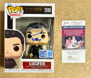 Tom Ellis Signed Lucifer NYCC Fall Con Funko Pop! #1590 Exclusive With JSA COA