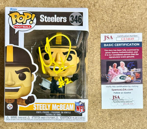 Mason Rudolph Signed Pittsburgh Steelers Steely McBeam #346 Funko Pop! JSA COA