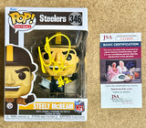 Mason Rudolph Signed Pittsburgh Steelers Steely McBeam #346 Funko Pop! JSA COA