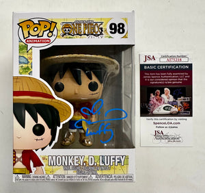Colleen Clinkenbeard Signed Monkey D. Luffy Funko Pop! #98 One Piece JSA COA