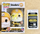 Chris Boswell Signed NFL Pittsburgh Steelers Santa Funko Pop! #287 With JSA COA