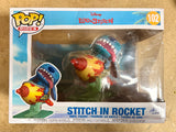 Funko Pop! Rides Super Deluxe Stitch in Rocket #102 Lilo & Stitch Vaulted BOX DAMAGE