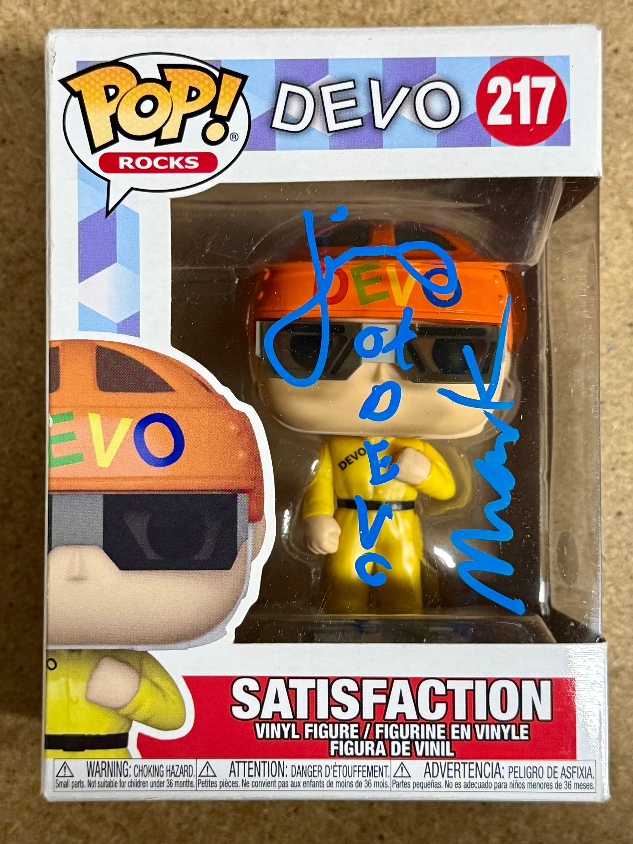 Gerald Casale & Mark Mothersbaugh Signed Funko Pop! #217 Band DEVO