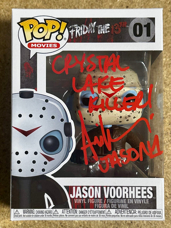 Ari Lehman Signed Jason Voorhees Friday The 13th Funko Pop! #01 With JSA COA