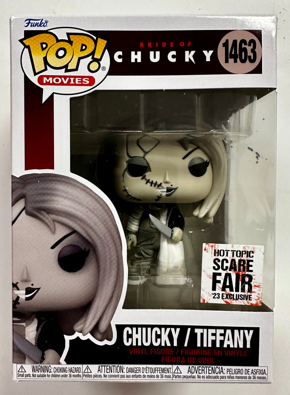 Funko Pop! Movies Chucky/Tiffany #1463 Bride Of Chucky 2023 Scare Fair Exclusive