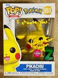 Veronica Taylor Signed Flocked Pikachu #553 Zavvi Pokémon Funko Pop! Beckett COA