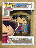 Colleen Clinkenbeard Signed Luffy With Meat Funko Pop! #1771 One Piece JSA COA