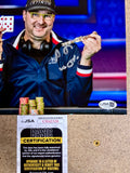 Poker Champion Phil Hellmuth “The Poker Brat” Autograph 8X10 Signed With JSA COA
