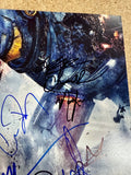 Pacific Rim Cast X12 Signed 11x14 Photo w/ PSA LOA Elba Hunnam Del Toro