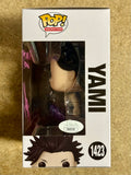 Chris Sabat Signed Black Clover Yami Sukehiro #1423 Funko Pop! With JSA COA