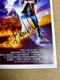 Huey Lewis And The News Signed Back To The Future 12X18 Mini Poster With JSA COA