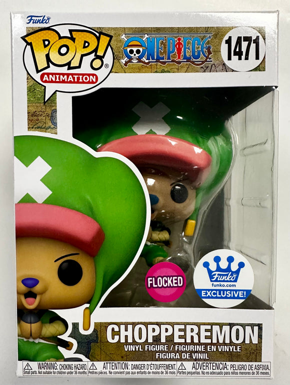 Funko Pop! Animation Flocked Choppermon #1471 One Piece 2023 Shop Exclusive