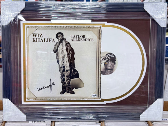 412 Rapper Wiz Khalifa Signed Taylor Allderdice Custom Framed Vinyl With JSA COA