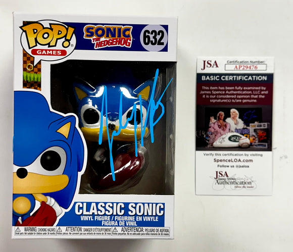 Tahj Mowry Signed Classic Sonic The Hedgehog Funko Pop! #632 With JSA COA