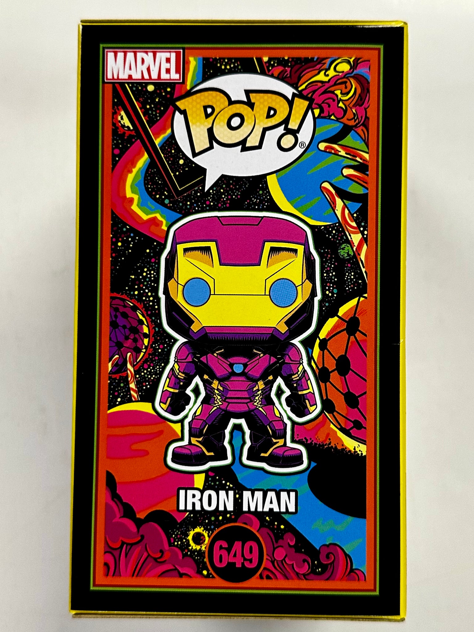 Funko POP! Marvel - Marvel Black Light - Iron Man (649) Exclusive