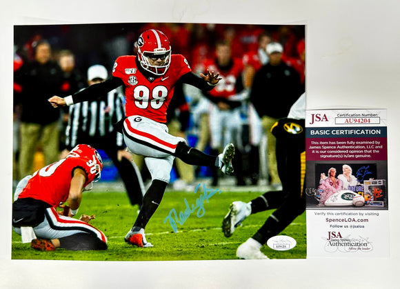 Rodrigo “Hot Rod” Blankenship Signed Georgia Bulldogs 8x10 Photo With JSA COA