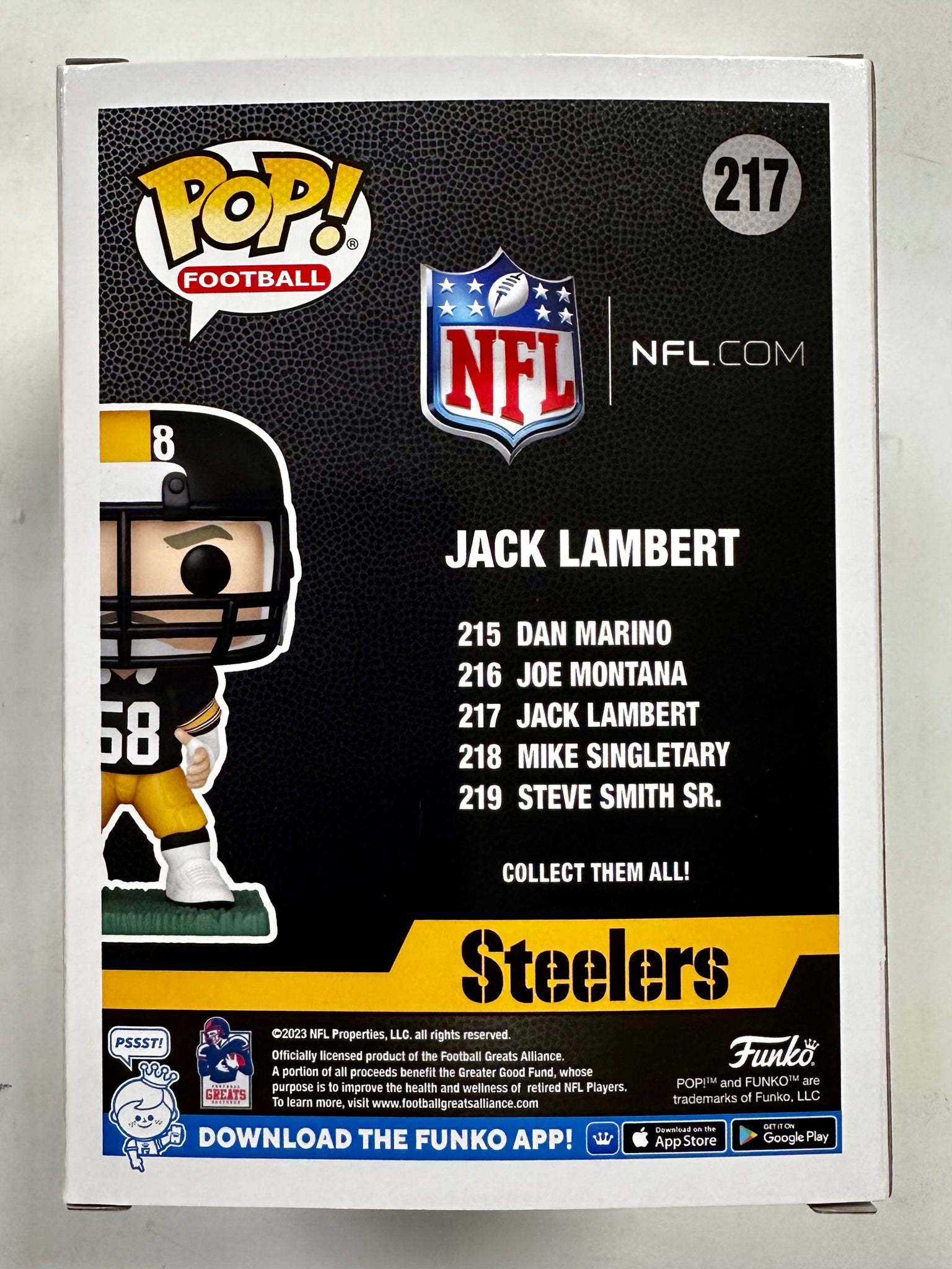 Jack Lambert (Pittsburgh Steelers) NFL Funko Pop! Legends #217