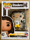 HOF Troy Polamalu Signed NFL Pittsburgh Steelers Funko Pop! #334 With JSA COA