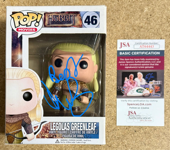 Orlando Bloom Signed Legolas Greenleaf Hobbit Vaulted Funko Pop! #46 With JSA COA