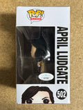 Aubrey Plaza Signed April Ludgate Parks & Rec Funko Pop! #502 With JSA COA