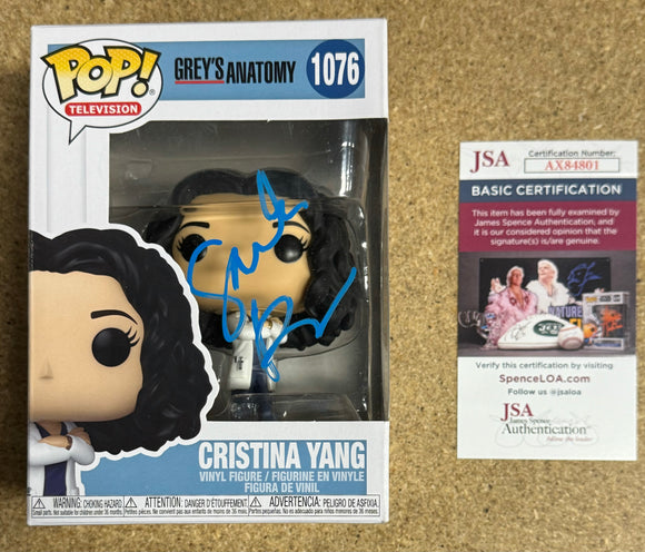 Creator Shonda Rhimes Signed Christina Yang Grey’s Anatomy Funko Pop! #1074 With JSA COA