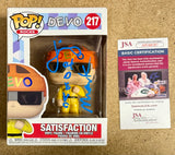 Gerald Casale & Mark Mothersbaugh Signed Funko Pop! #217 Band DEVO 2021 JSA COA