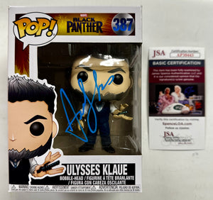 Andy Serkis Signed Marvel Ulysses Klaue 2018 Vaulted Funko Pop! #387 JSA COA