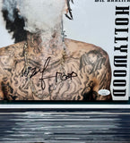 412 Rapper Wiz Khalifa Signed Blacc Hollywood Custom Framed Vinyl With JSA COA