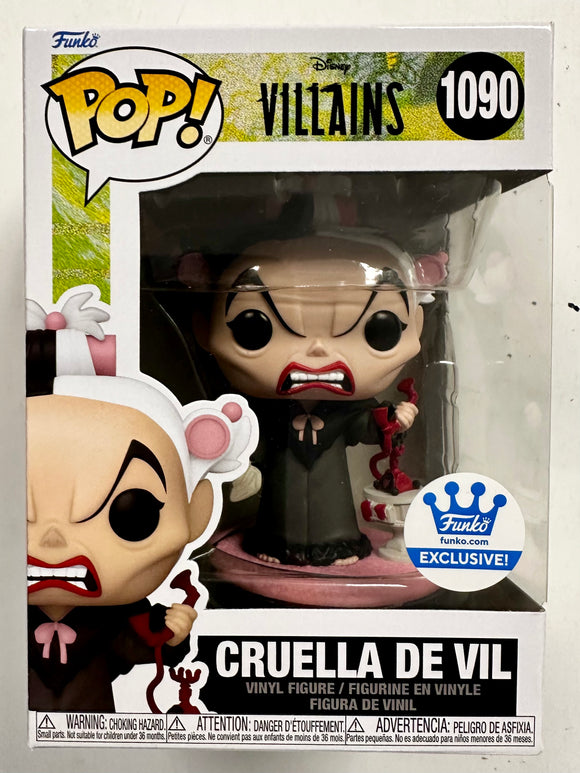 Funko Pop! Disney Cruella De Vil #1090 Villains 101 Dalmatians 2023 Exclusive