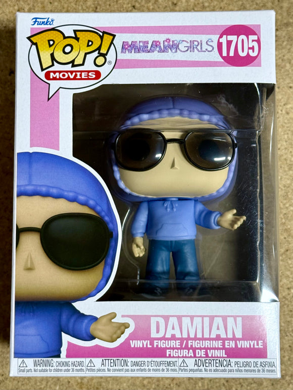 Funko Pop! Movies Damian In Hoodie #1705 Mean Girls 2025 Daniel Franzese
